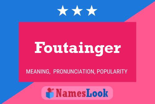 Poster del nome Foutainger