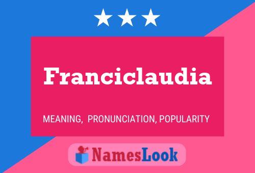 Poster del nome Franciclaudia