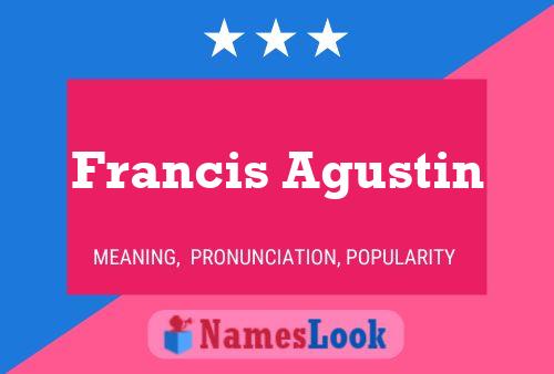 Poster del nome Francis Agustin