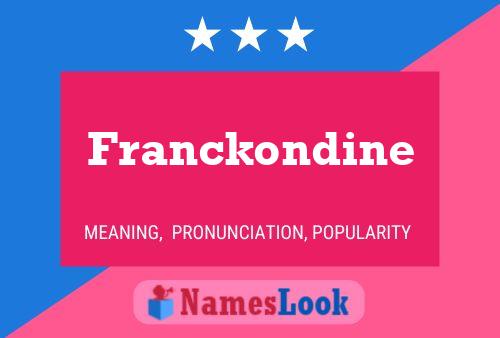 Poster del nome Franckondine