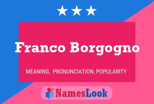 Poster del nome Franco Borgogno