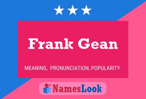 Poster del nome Frank Gean