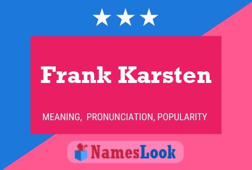 Poster del nome Frank Karsten