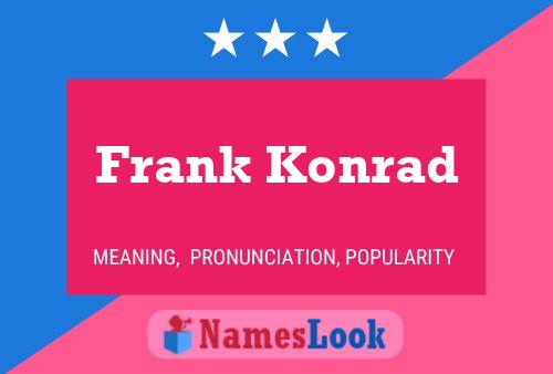 Poster del nome Frank Konrad