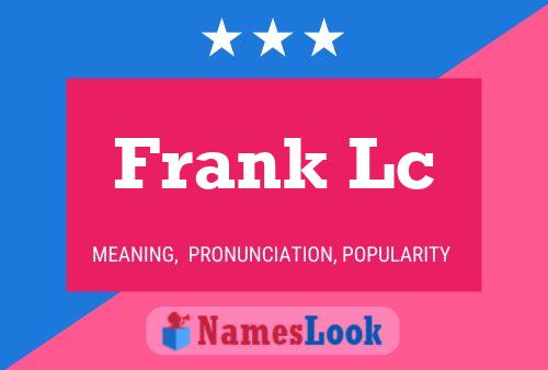 Poster del nome Frank Lc