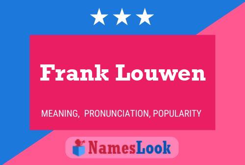 Poster del nome Frank Louwen