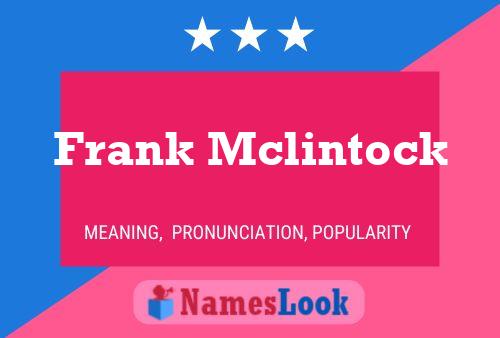 Poster del nome Frank Mclintock