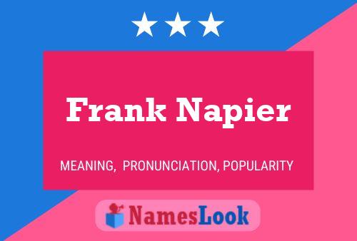 Poster del nome Frank Napier