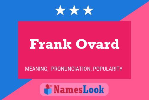 Poster del nome Frank Ovard