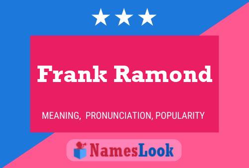 Poster del nome Frank Ramond