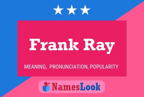 Poster del nome Frank Ray