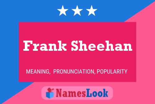 Poster del nome Frank Sheehan