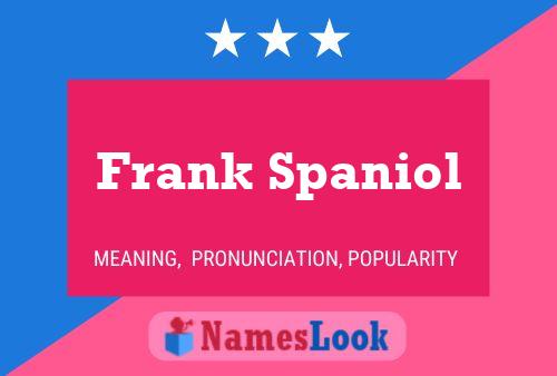 Poster del nome Frank Spaniol