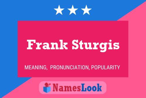 Poster del nome Frank Sturgis