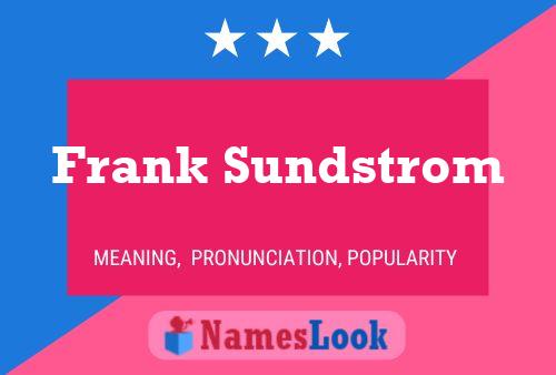 Poster del nome Frank Sundstrom