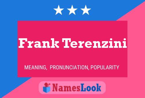 Poster del nome Frank Terenzini