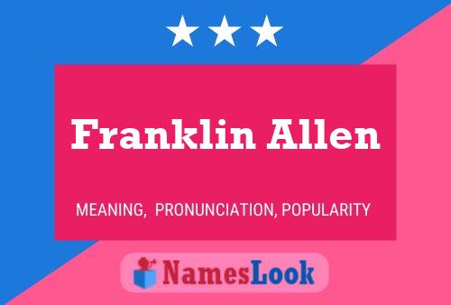 Poster del nome Franklin Allen