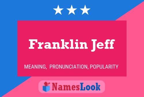 Poster del nome Franklin Jeff