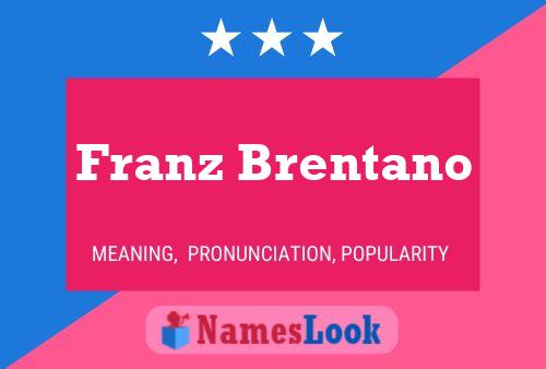 Poster del nome Franz Brentano