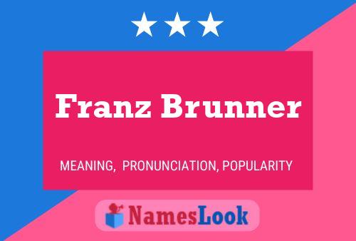 Poster del nome Franz Brunner