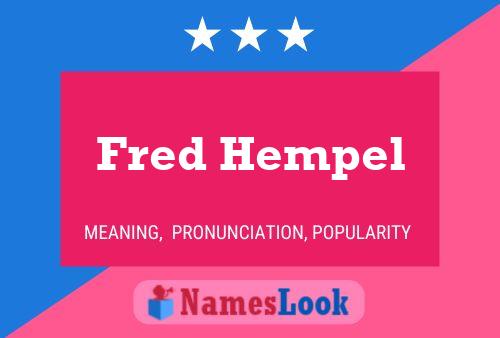 Poster del nome Fred Hempel