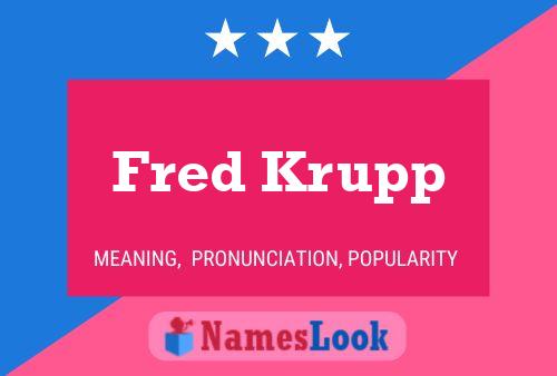 Poster del nome Fred Krupp