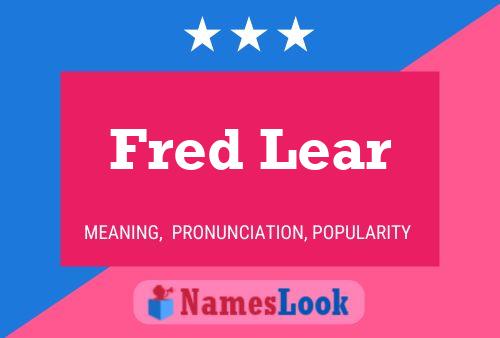 Poster del nome Fred Lear