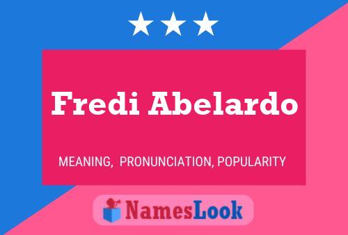 Poster del nome Fredi Abelardo