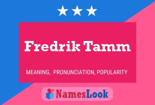 Poster del nome Fredrik Tamm