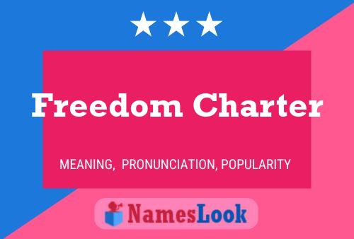 Poster del nome Freedom Charter