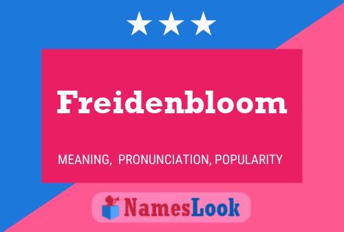 Poster del nome Freidenbloom