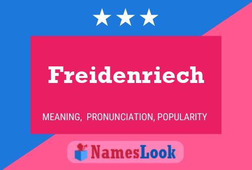 Poster del nome Freidenriech