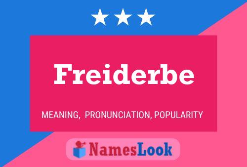 Poster del nome Freiderbe