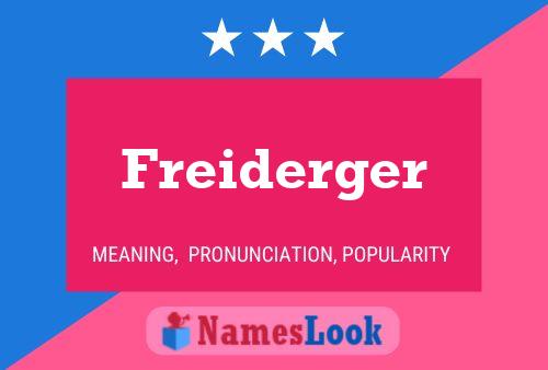 Poster del nome Freiderger