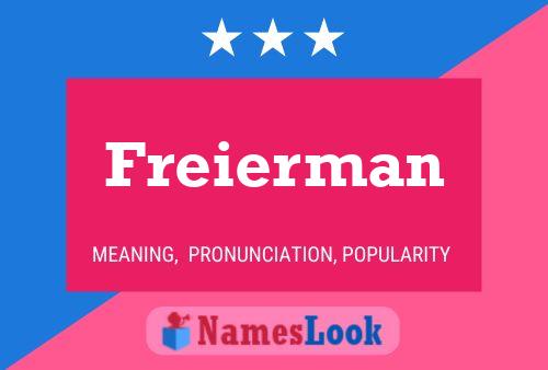 Poster del nome Freierman