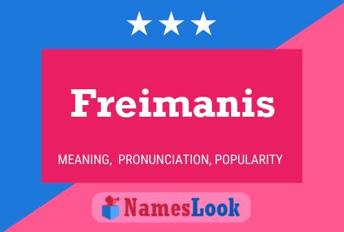 Poster del nome Freimanis