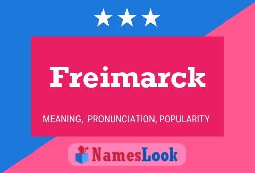 Poster del nome Freimarck