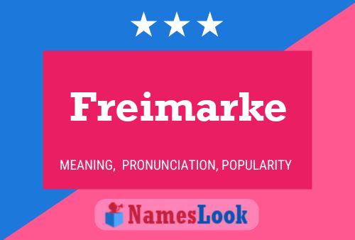 Poster del nome Freimarke