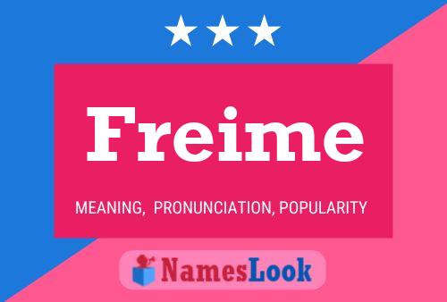 Poster del nome Freime