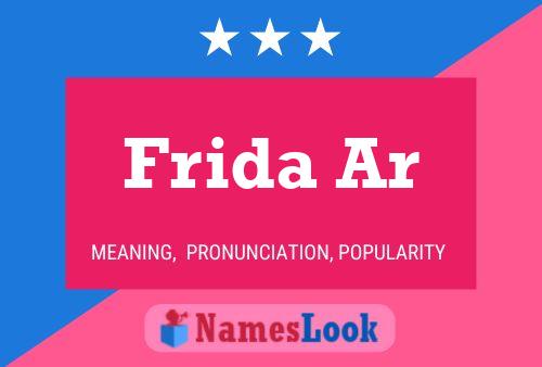 Poster del nome Frida Ar