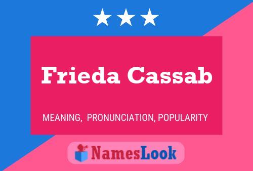 Poster del nome Frieda Cassab