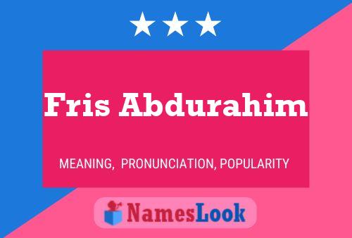 Poster del nome Fris Abdurahim