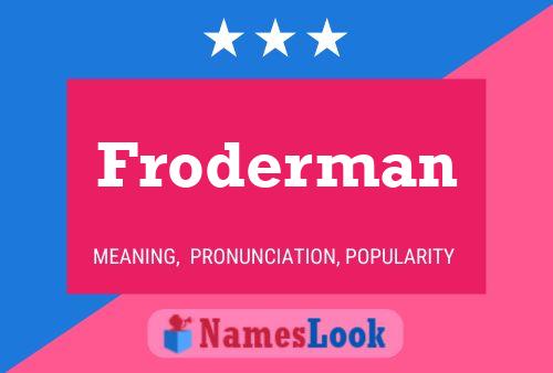 Poster del nome Froderman