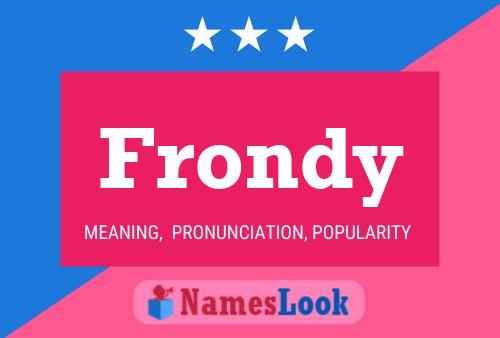 Poster del nome Frondy