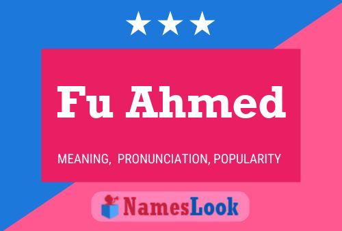 Poster del nome Fu Ahmed