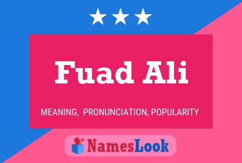 Poster del nome Fuad Ali