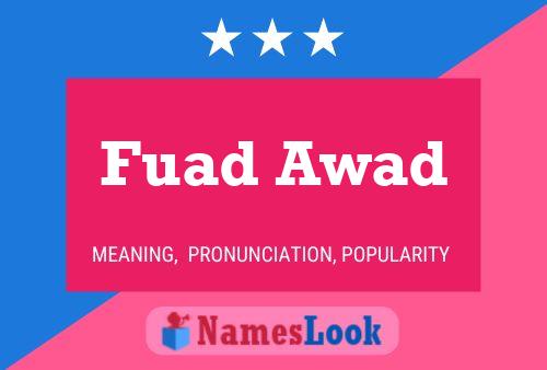 Poster del nome Fuad Awad