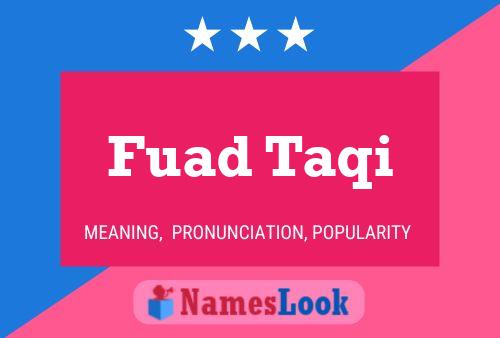 Poster del nome Fuad Taqi