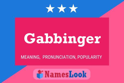 Poster del nome Gabbinger