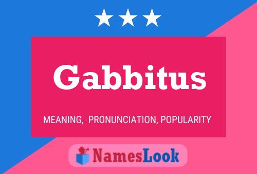 Poster del nome Gabbitus